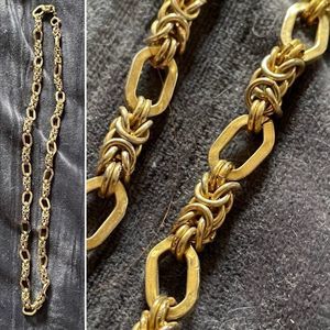 💰 Gold bramble chain link necklace ⛓